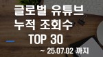 2025년 7월 기준 유튜브 최강 영상은 ‘아기상어’…160억 뷰 돌파... ‘강남스타일’ 아직도 유튜브 누적 9위 !!